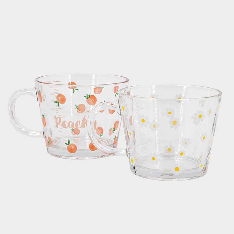 印花(huā)玻璃杯